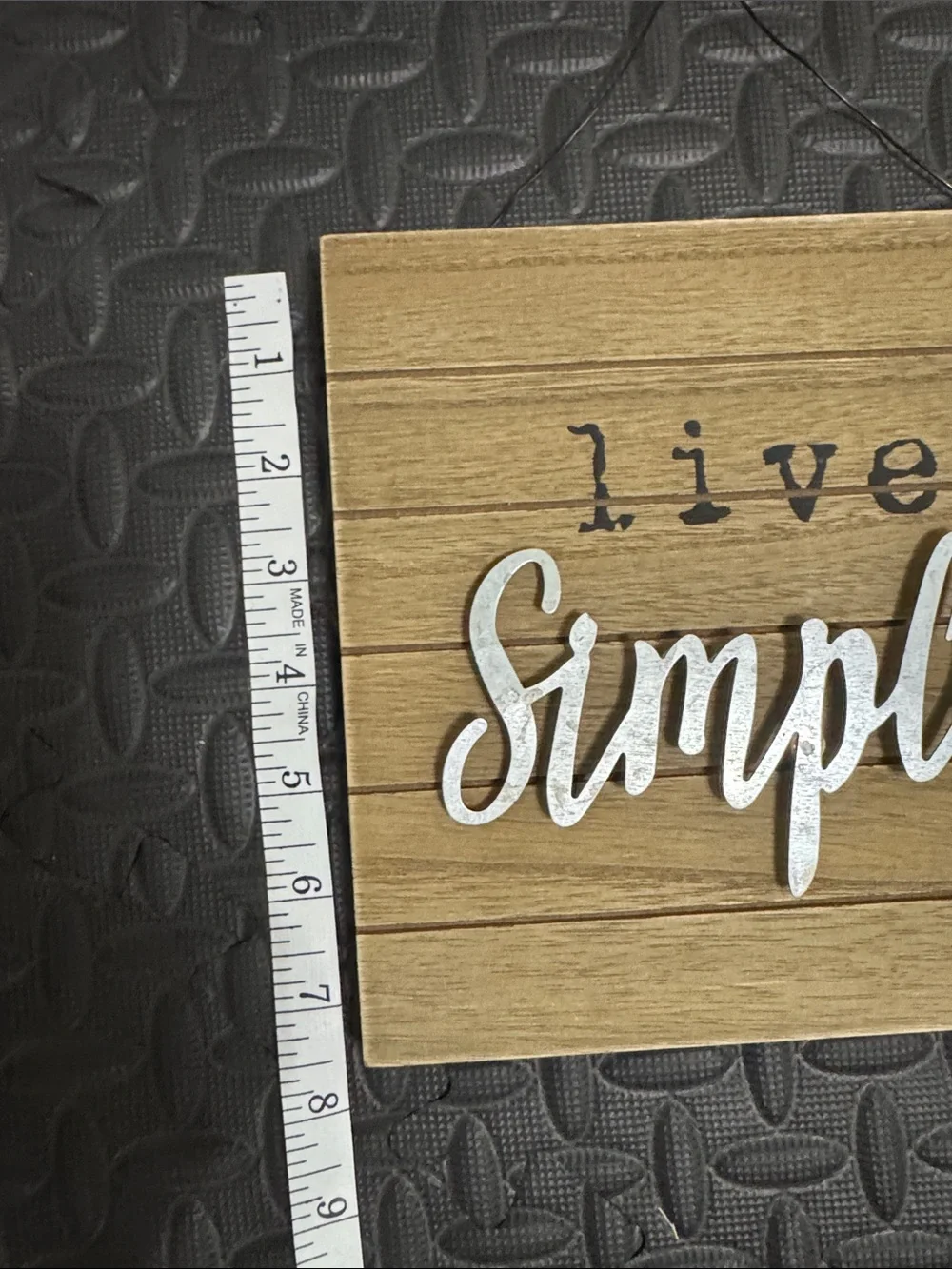 Live Simply & Hello Wooden Wall Signs Plus Shelf Set